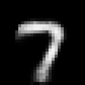 Figure 5: Animation of rotation of digit 7