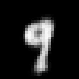 Figure 7: Animation of rotation of digit 9